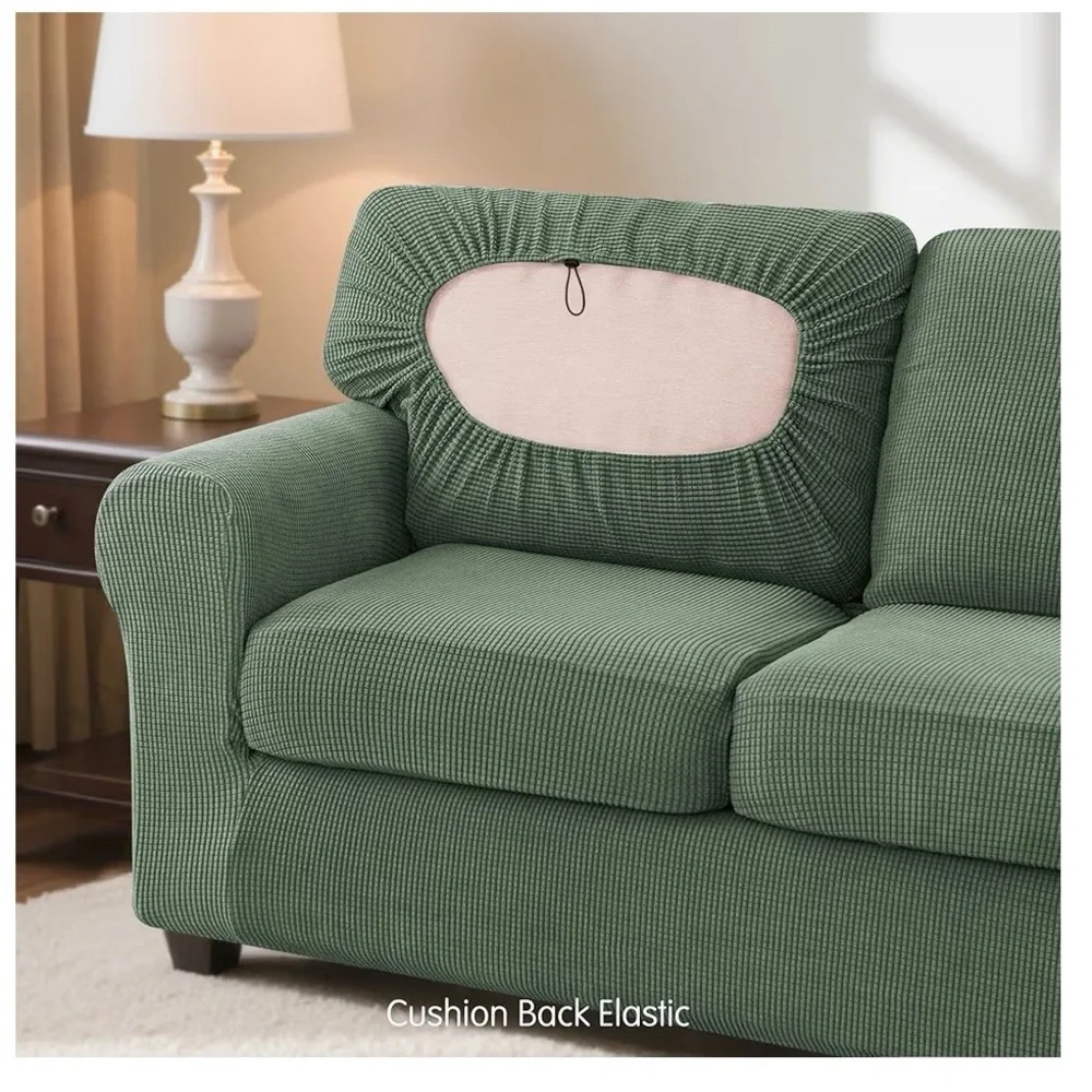 Elegant Green Sofa Cover (A102)